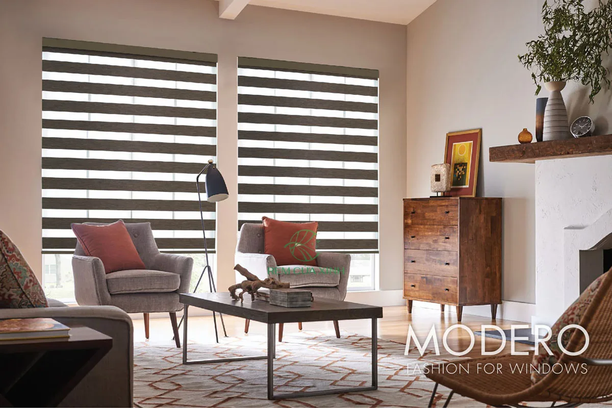 rèm cửa phòng khách modero