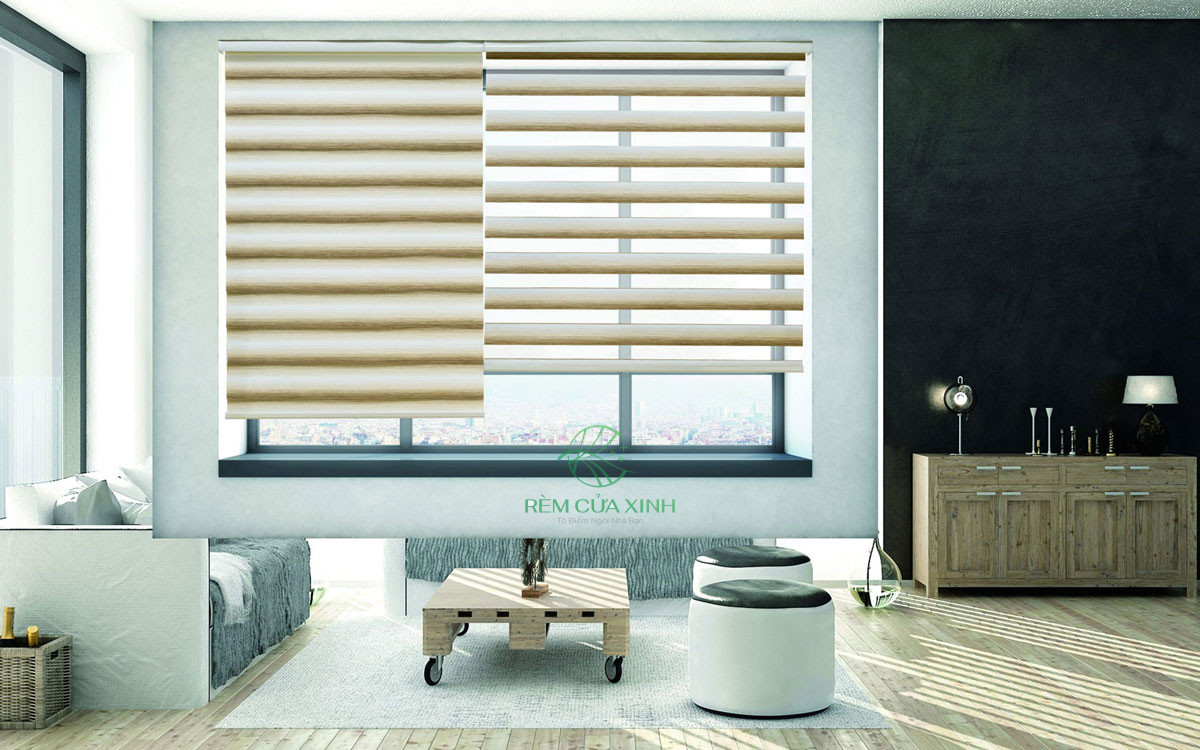 mành cầu vồng phòng khách