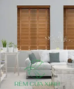 Rèm Nhựa Vân Gỗ Chống Nắng Modero