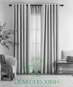 Rèm vải chống nắng phòng khách giá rẻ