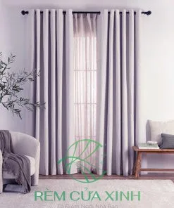 Rèm vải chống nắng phòng khách giá rẻ