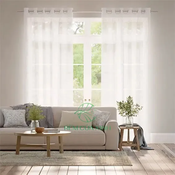 Rèm Vải Voan Trắng Sang Trọng Giá Rẻ