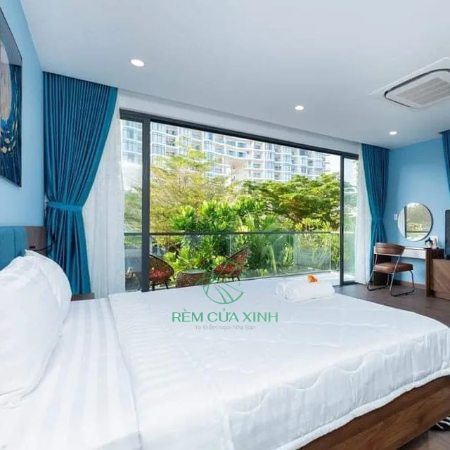 Rèm cửa sổ phòng ngủ 2 lớp đẹp cao cấp