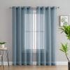 Rèm Vải Voan Màu Xanh Dusty Blue