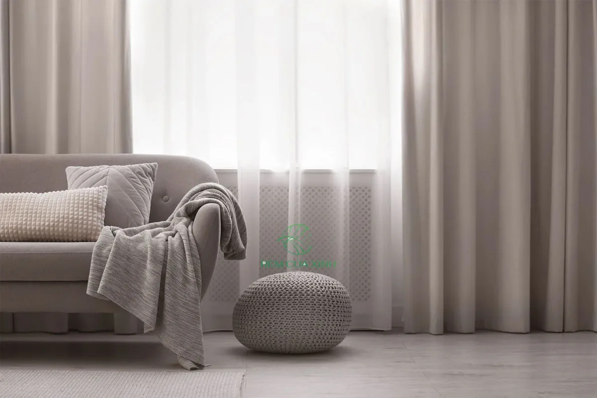 rèm cửa vải voan 