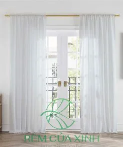 Rèm Voan Trắng Mỏng Sang Trọng