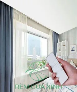 Rèm vải cửa sổ cuốn tự động đẹp