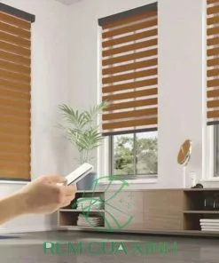 Rèm sáo gỗ tự động sử dụng động cơ thông minh