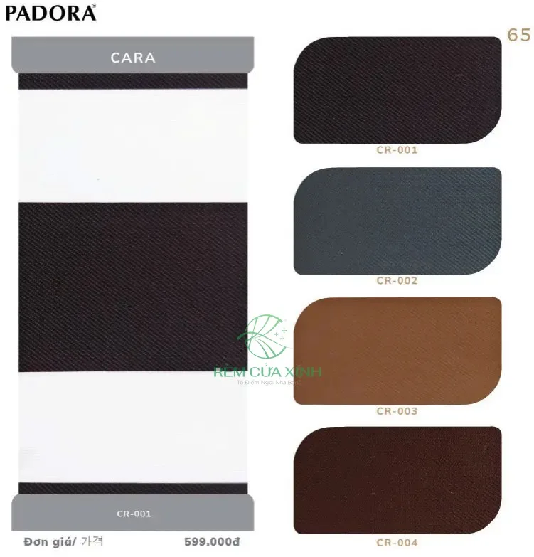 Rèm Cầu Vồng Hàn Quốc Padora Cara