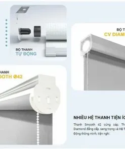 Rèm cuốn tranh cửa sổ chống nắng cản sáng