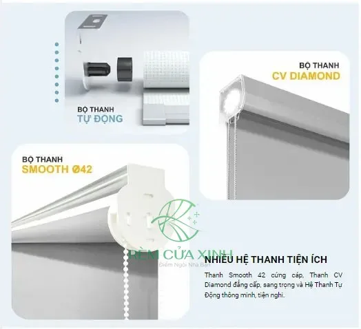 Rèm cuốn tranh cửa sổ chống nắng cản sáng