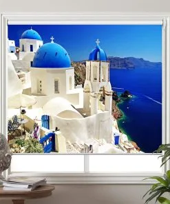 Rèm cuốn in tranh phong cảnh giá rẻ