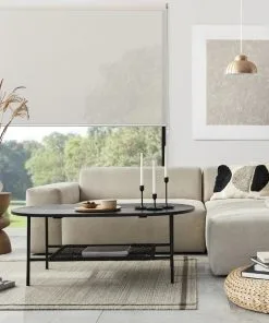 Rèm cuốn lưới phòng khách sang trọng