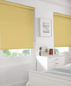 Rèm cuốn trơn phòng khách hiện đại sang trọng