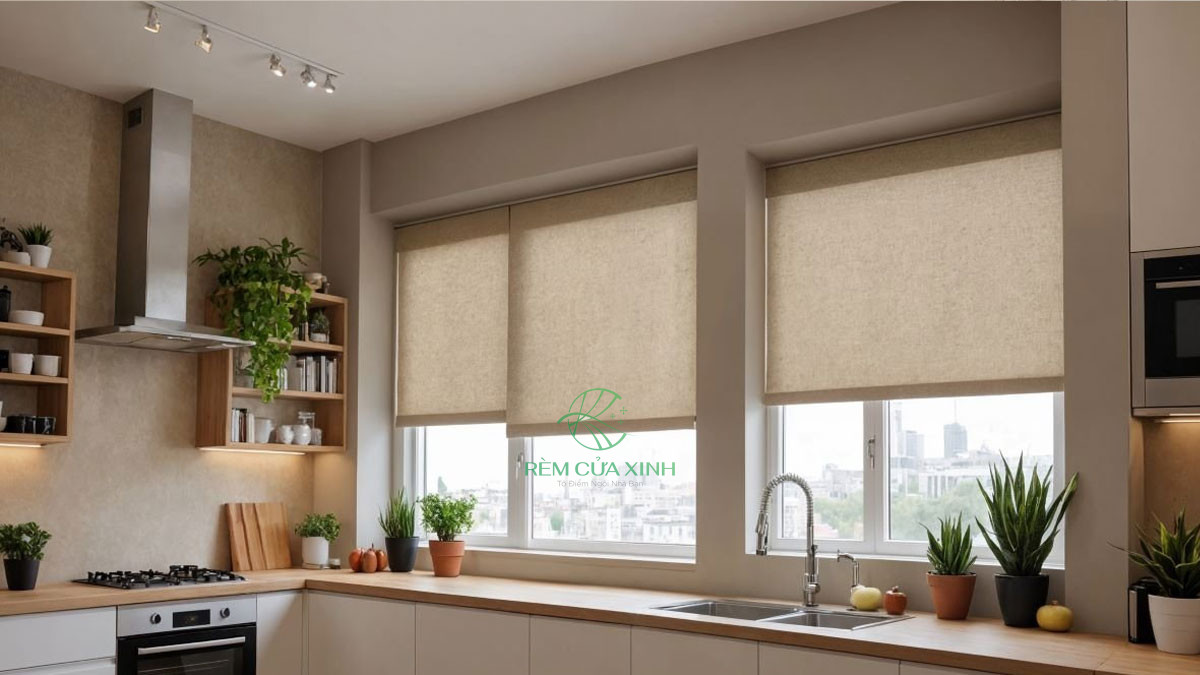 mành cuốn cửa sổ phòng bếp mành cuốn cửa sổ phòng bếp