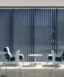 Rèm Lá Dọc Màu Xanh Cho Văn Phòng Cao Cấp