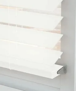 Rèm nhựa giả gỗ giá rẻ màu trắng