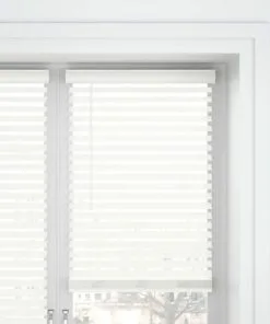 Rèm nhựa giả gỗ giá rẻ màu trắng