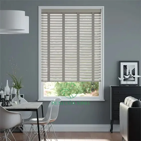 Rèm cửa giả gỗ đẹp che nắng chống nước