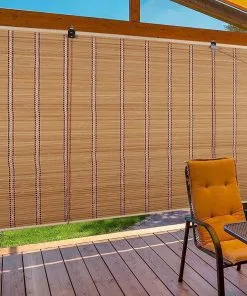 Rèm sáo gỗ ngoài trời chống mưa nắng giá rẻ