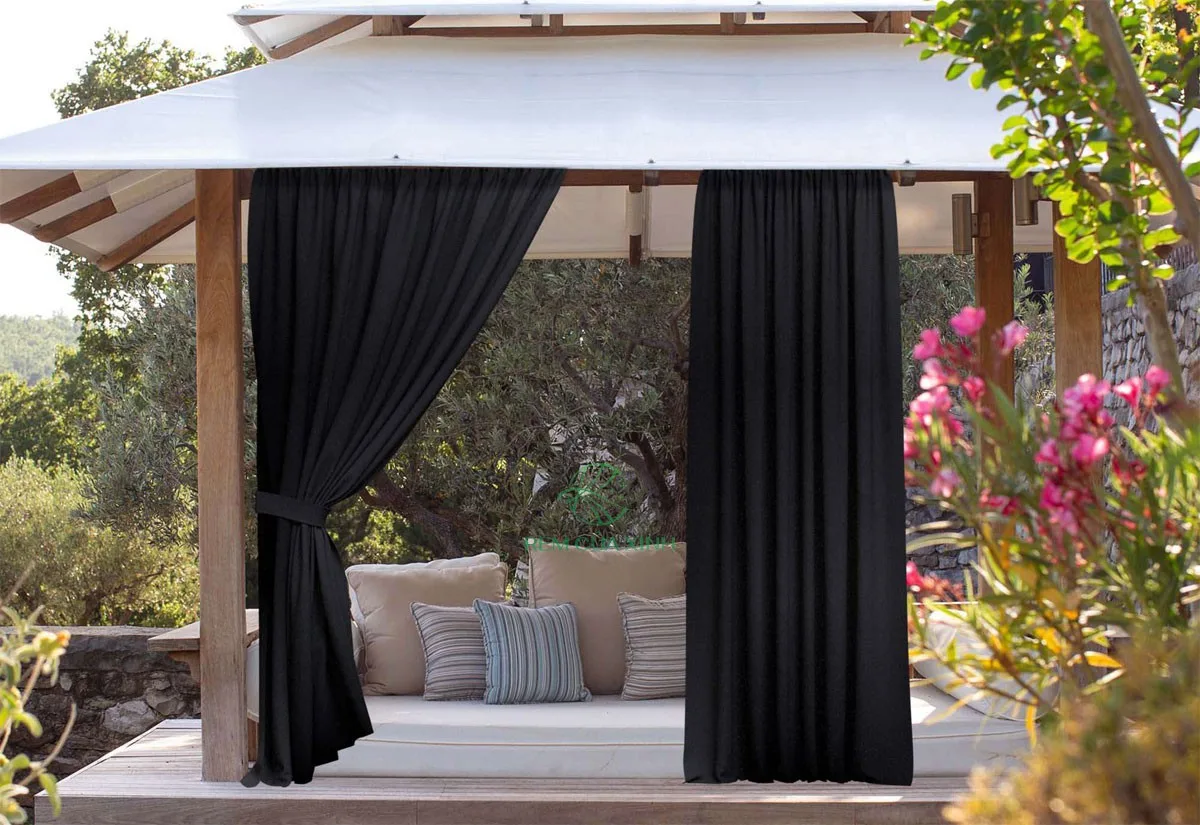 rèm vải treo ngoài trời