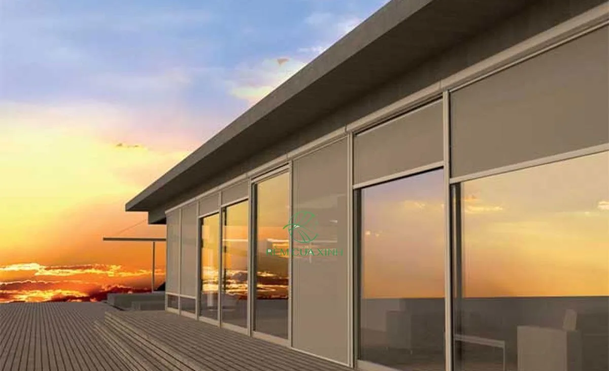 rèm cuốn ngoài trời