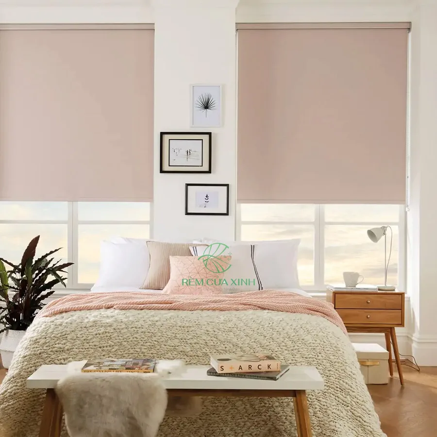 Rèm cuốn phòng ngủ cản nắng 100%