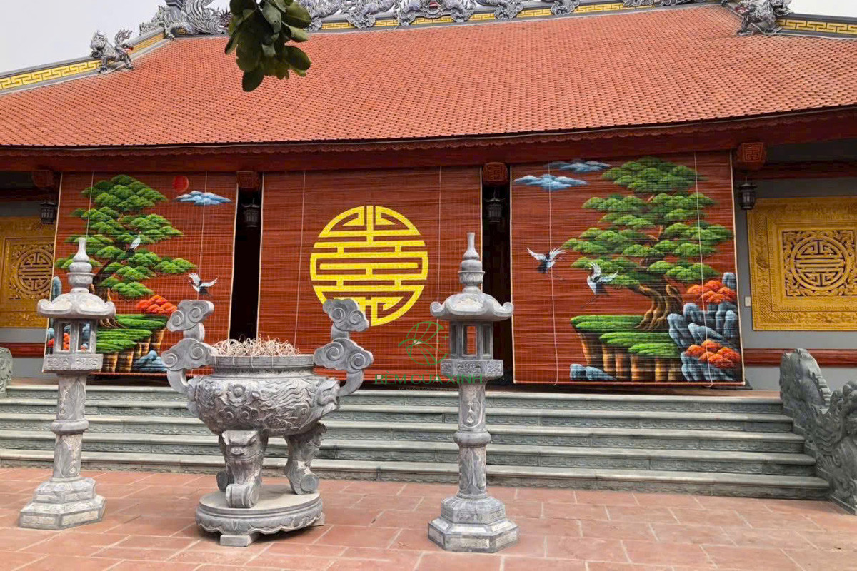 mành tre trang trí nhà thờ mành tre trang trí nhà thờ