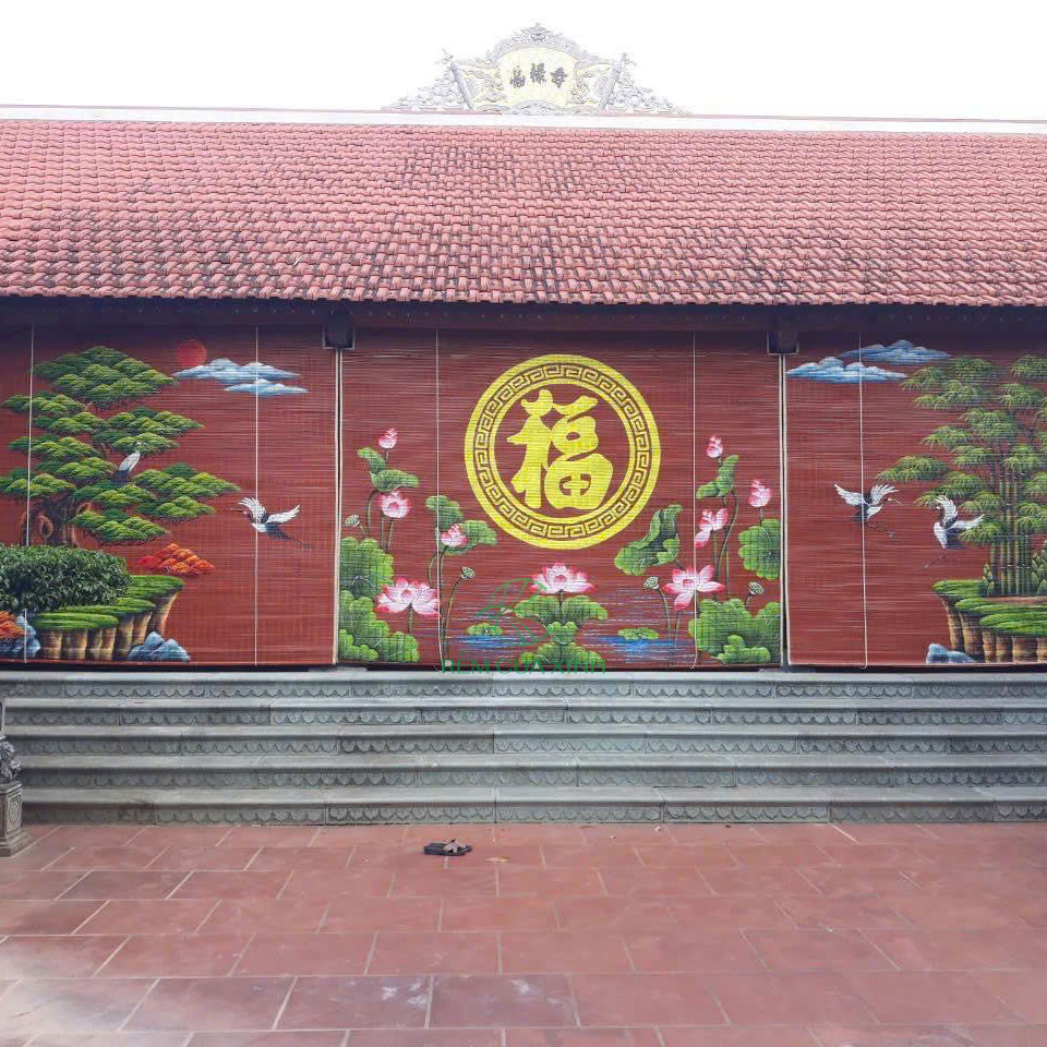 rem-tre-truc-010-1 Rèm tre trúc trang trí nhà thờ họ