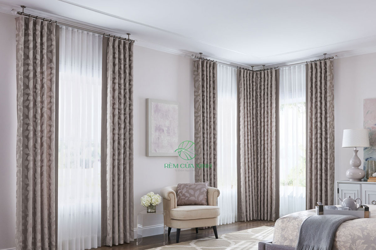rèm vải phòng ngủ gia định